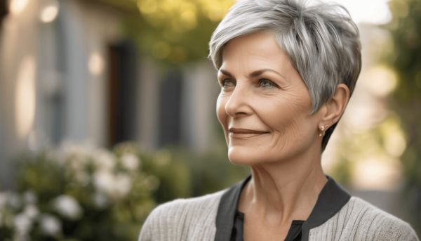 Coupes de cheveux courtes femme 60 ans : liberté et style