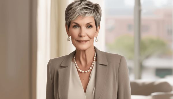 Optimiser son look avec une coupe courte pour femme de 60 ans